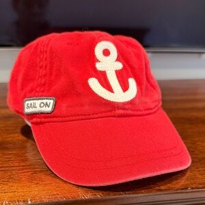 Crewcuts Red Anchor Embroidered Cap